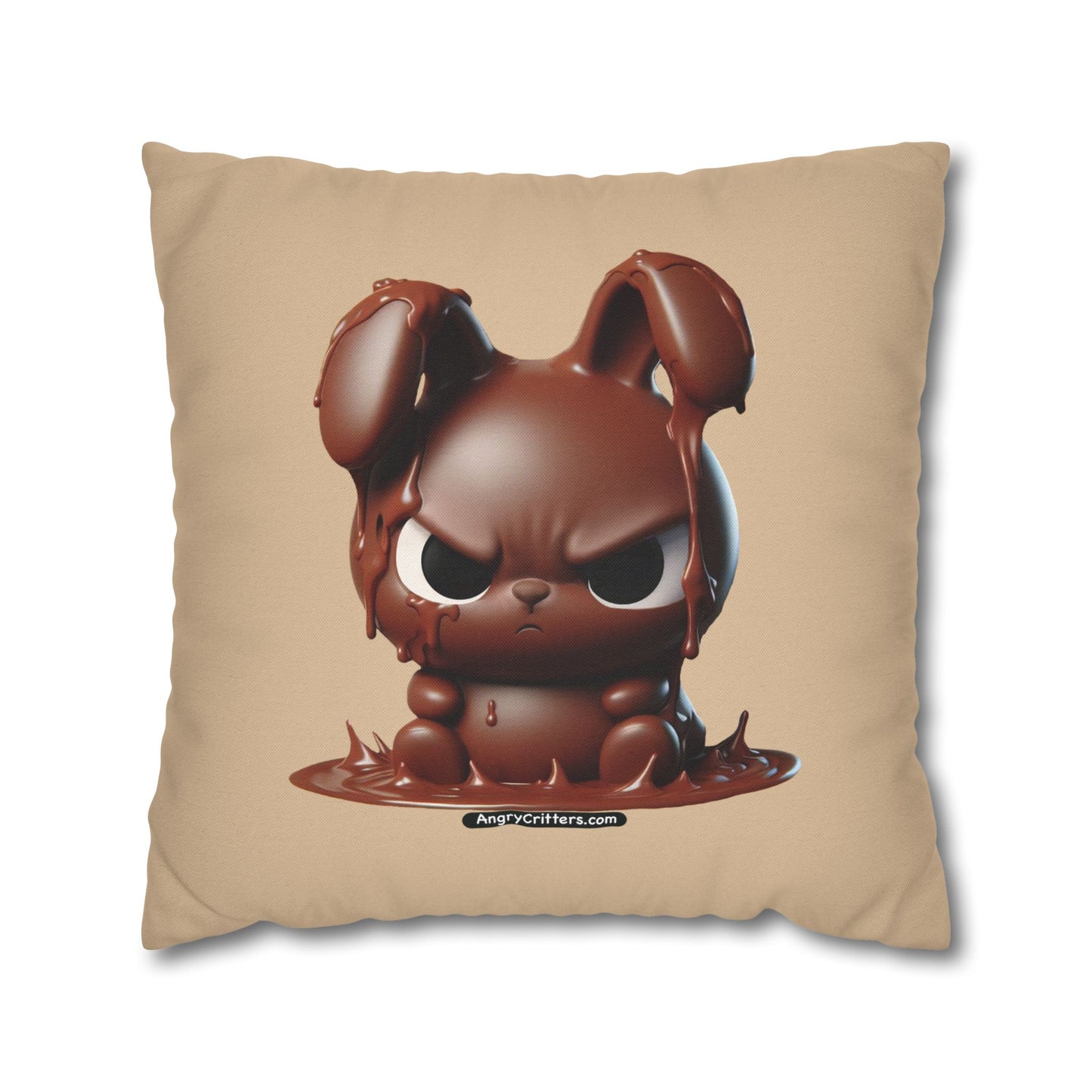 Square Pillowcase Evelyn Melting Bunny (Spun Polyester)