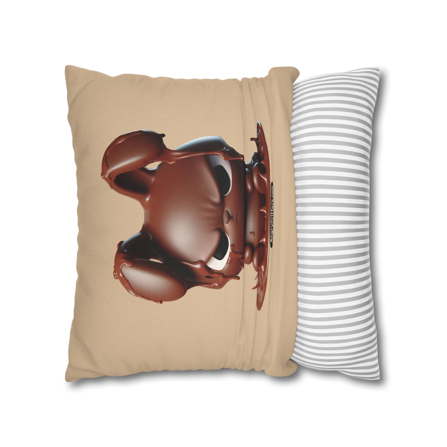 Square Pillowcase Evelyn Melting Bunny (Spun Polyester)