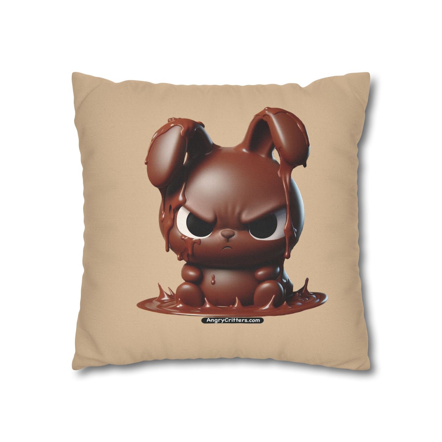 Square Pillowcase Evelyn Melting Bunny (Spun Polyester)
