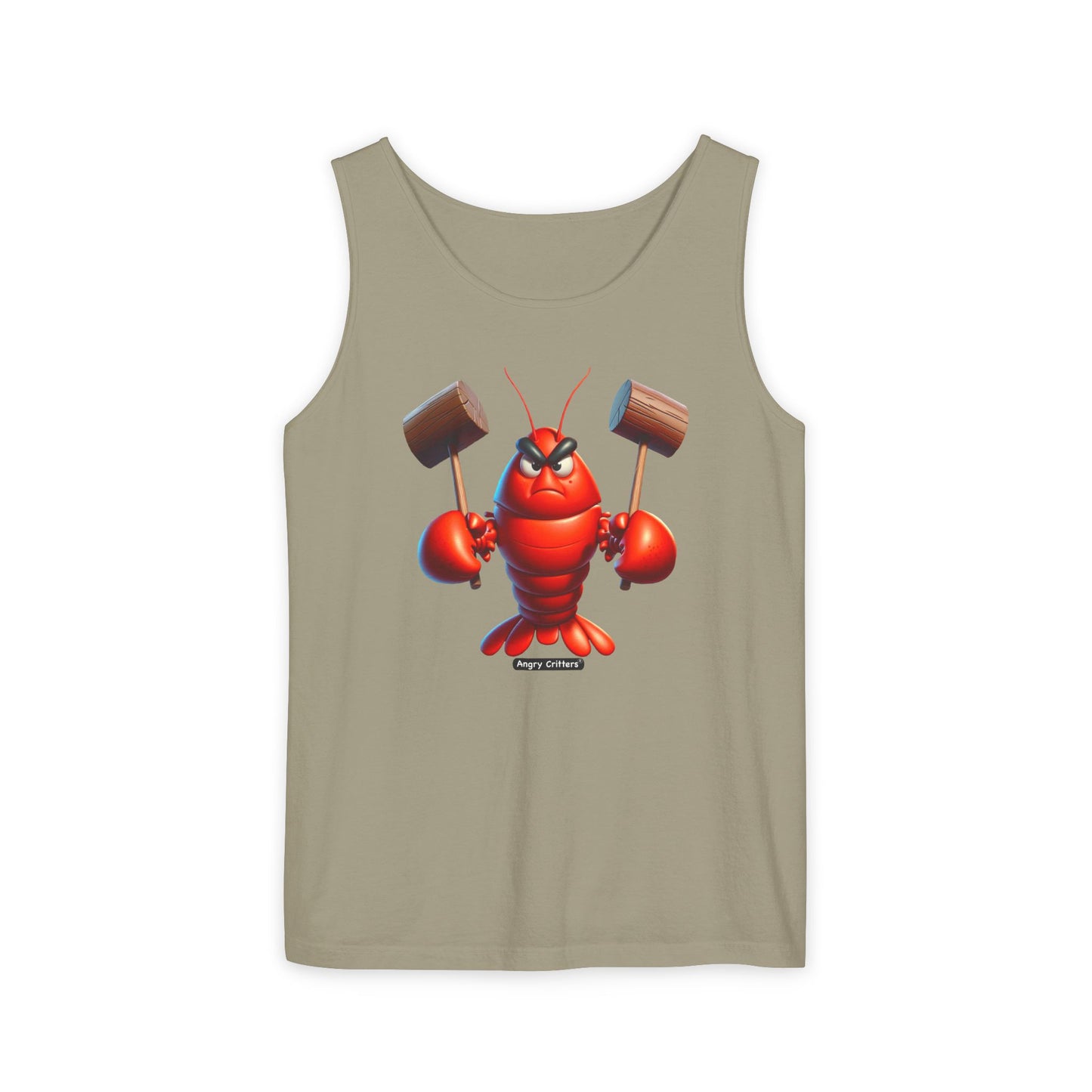 Angry Lobster Graphic Tank Top - Unisex Summer Wear