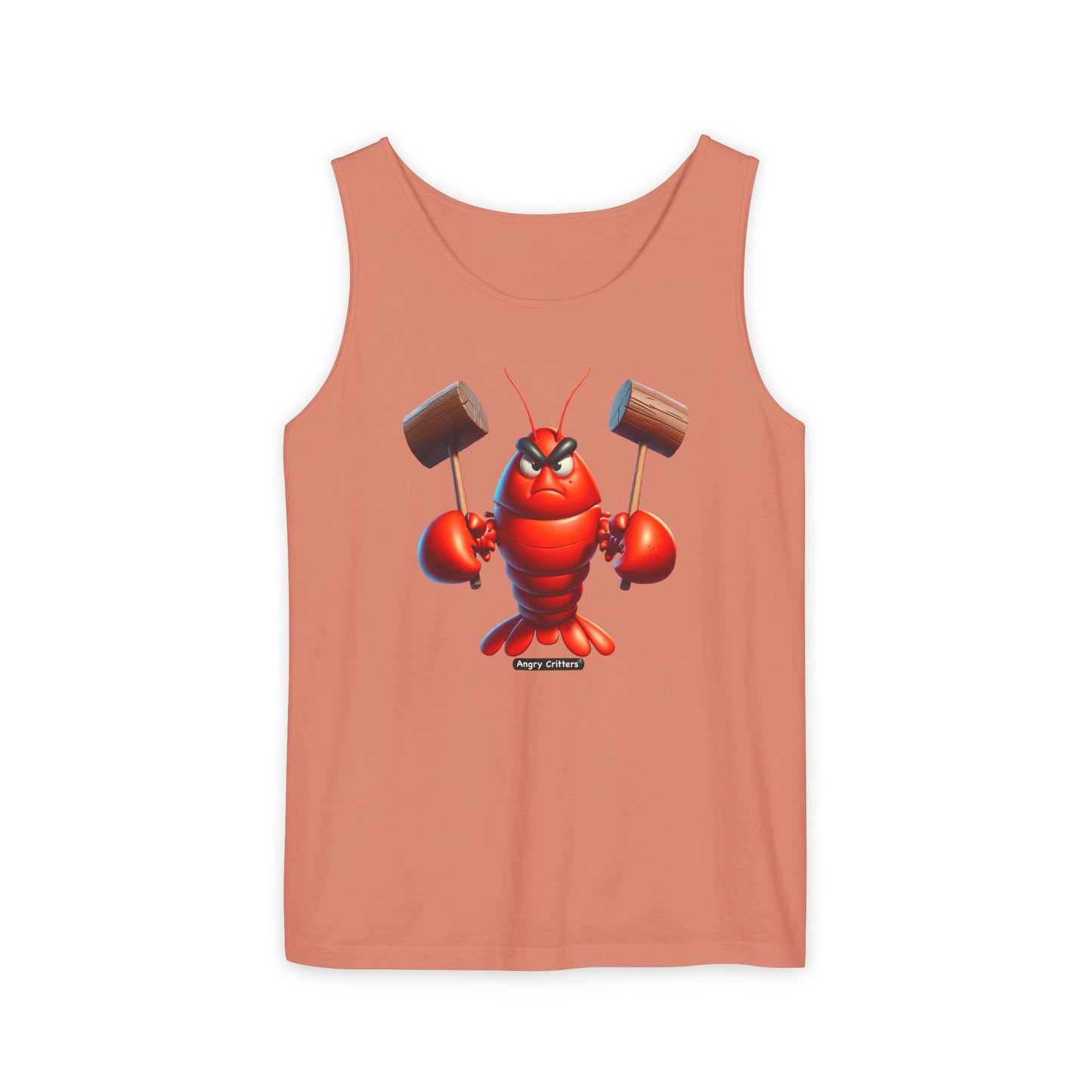 Angry Lobster Graphic Tank Top - Unisex Summer Wear