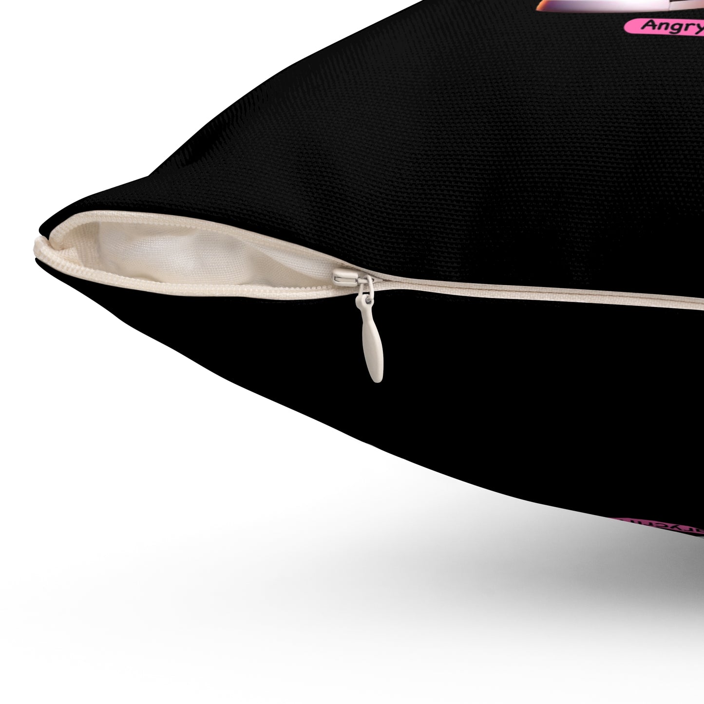 Square Pillow Evelyn Pink Teddy (Spun Polyester)