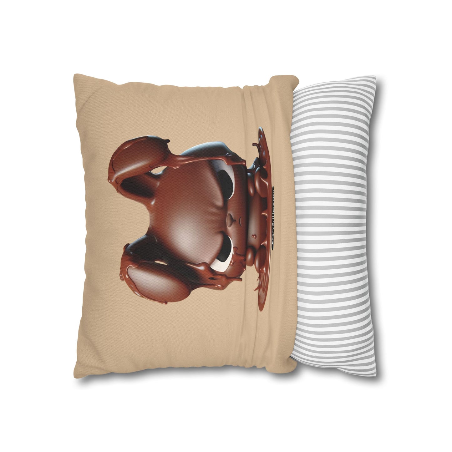 Square Pillowcase Evelyn Melting Bunny (Spun Polyester)