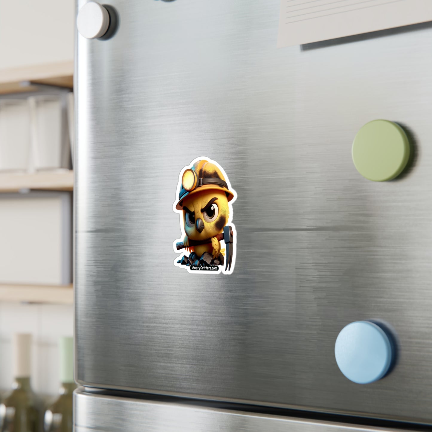 Vinyl Decal: Angry Canary in a Coal Mine