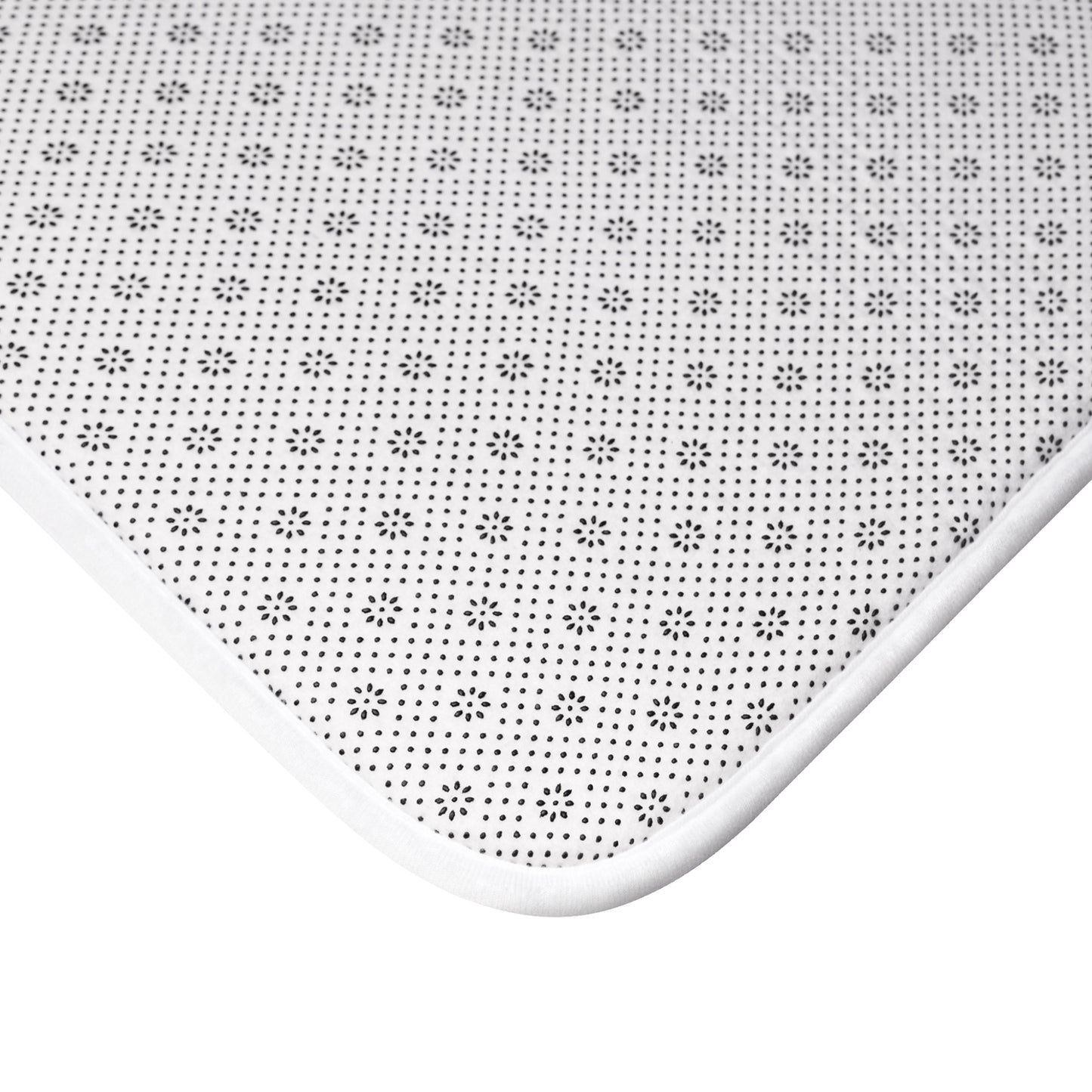Bath Mat, Water Color Cable Knit Design