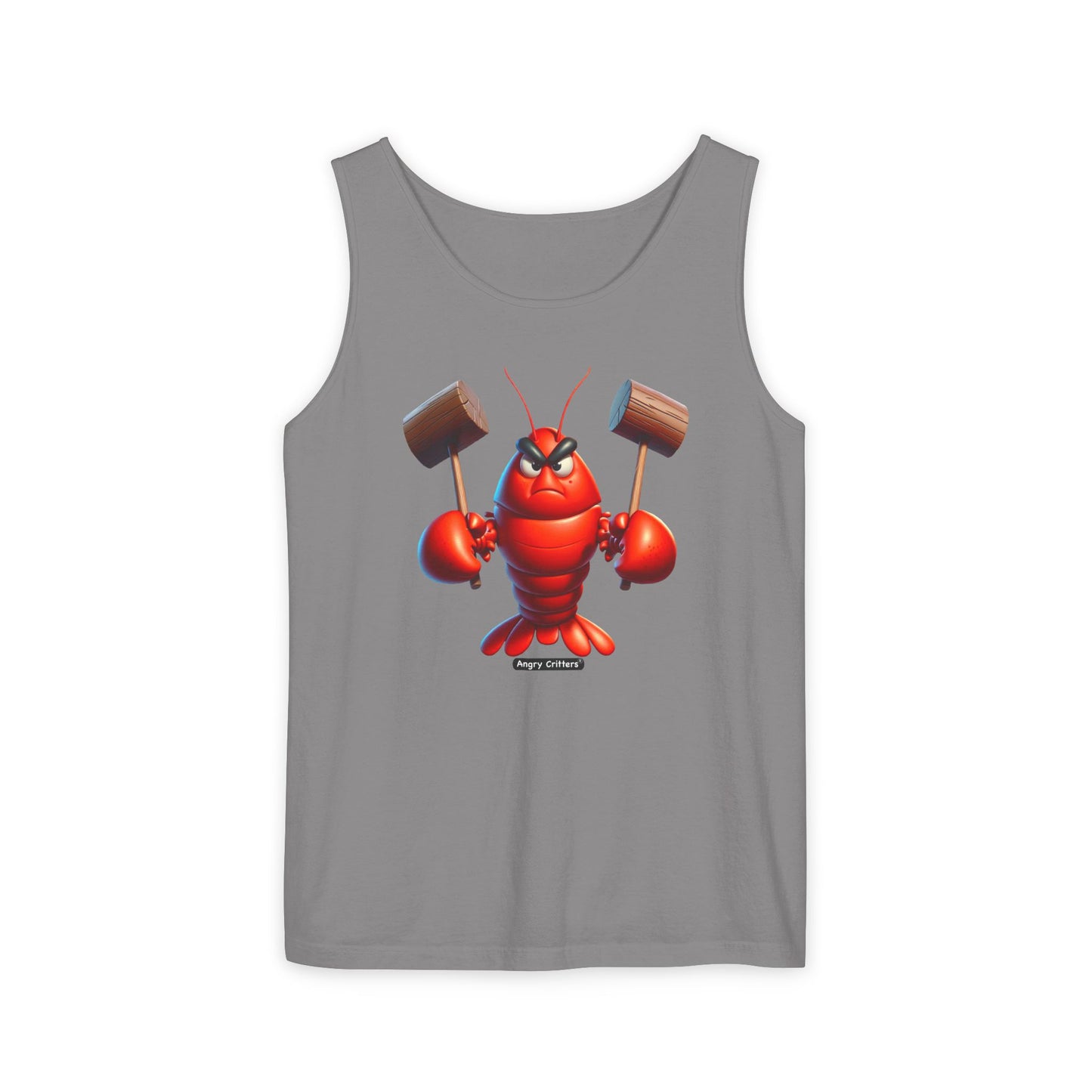 Angry Lobster Graphic Tank Top - Unisex Summer Wear
