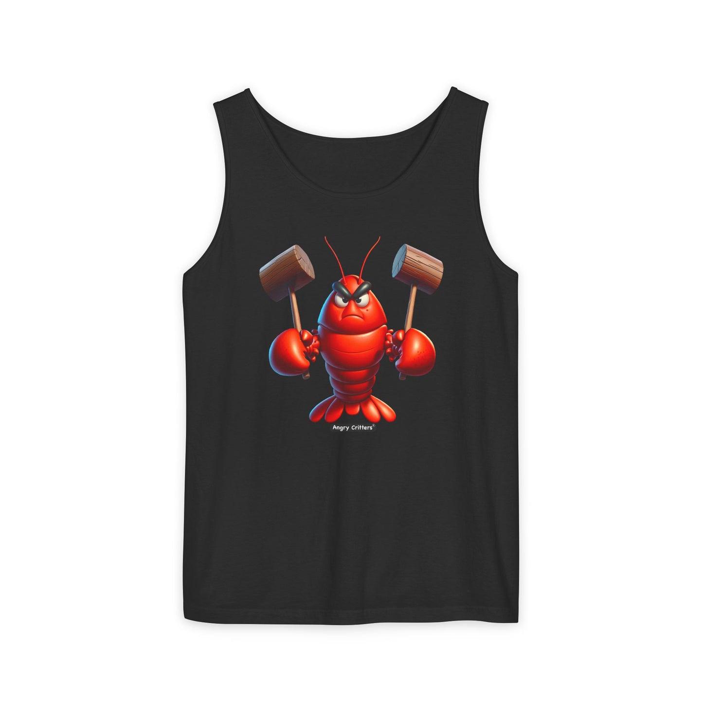 Angry Lobster Graphic Tank Top - Unisex Summer Wear