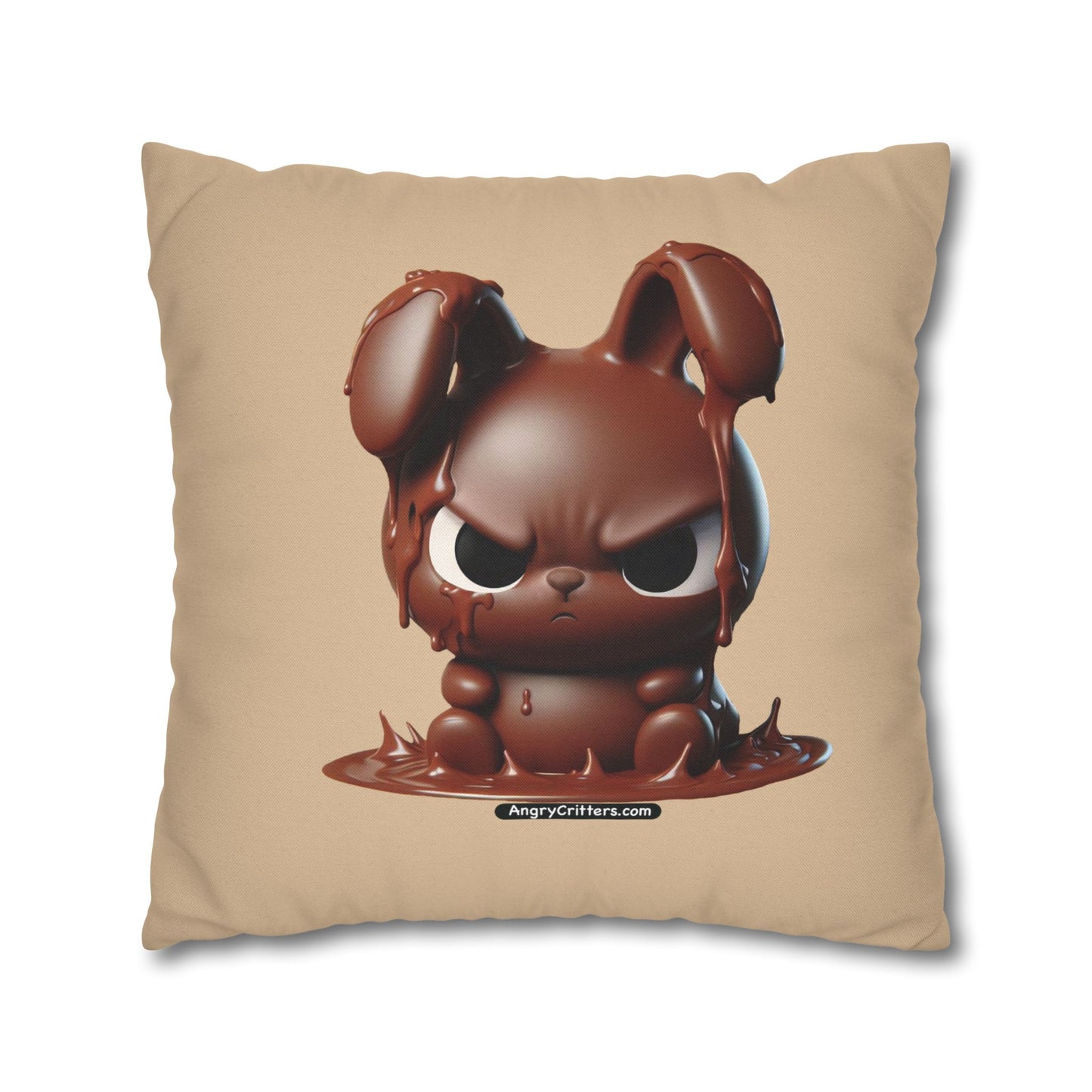 Square Pillowcase Evelyn Melting Bunny (Spun Polyester)