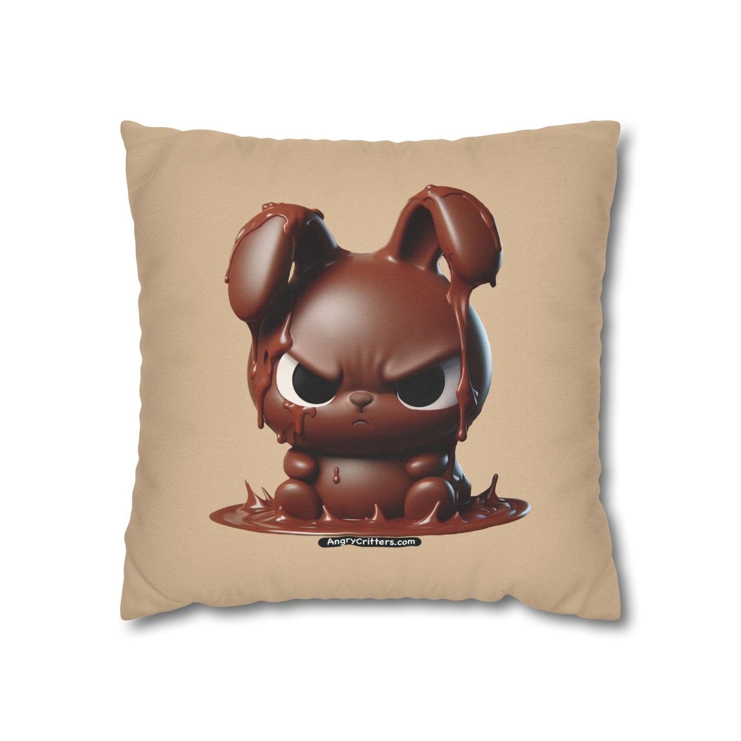 Square Pillowcase Evelyn Melting Bunny (Spun Polyester)