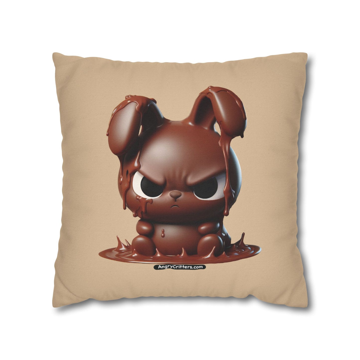 Square Pillowcase Evelyn Melting Bunny (Spun Polyester)