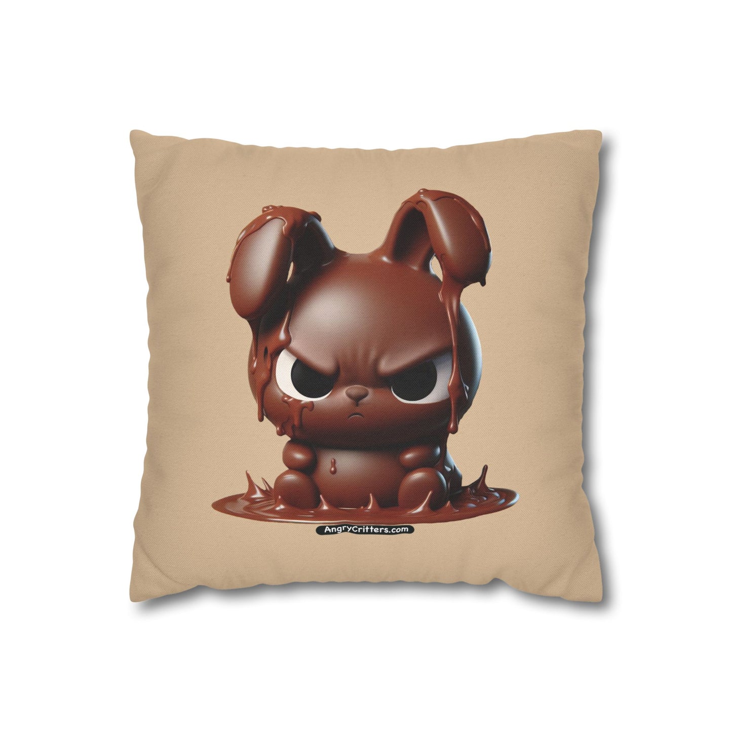 Square Pillowcase Evelyn Melting Bunny (Spun Polyester)