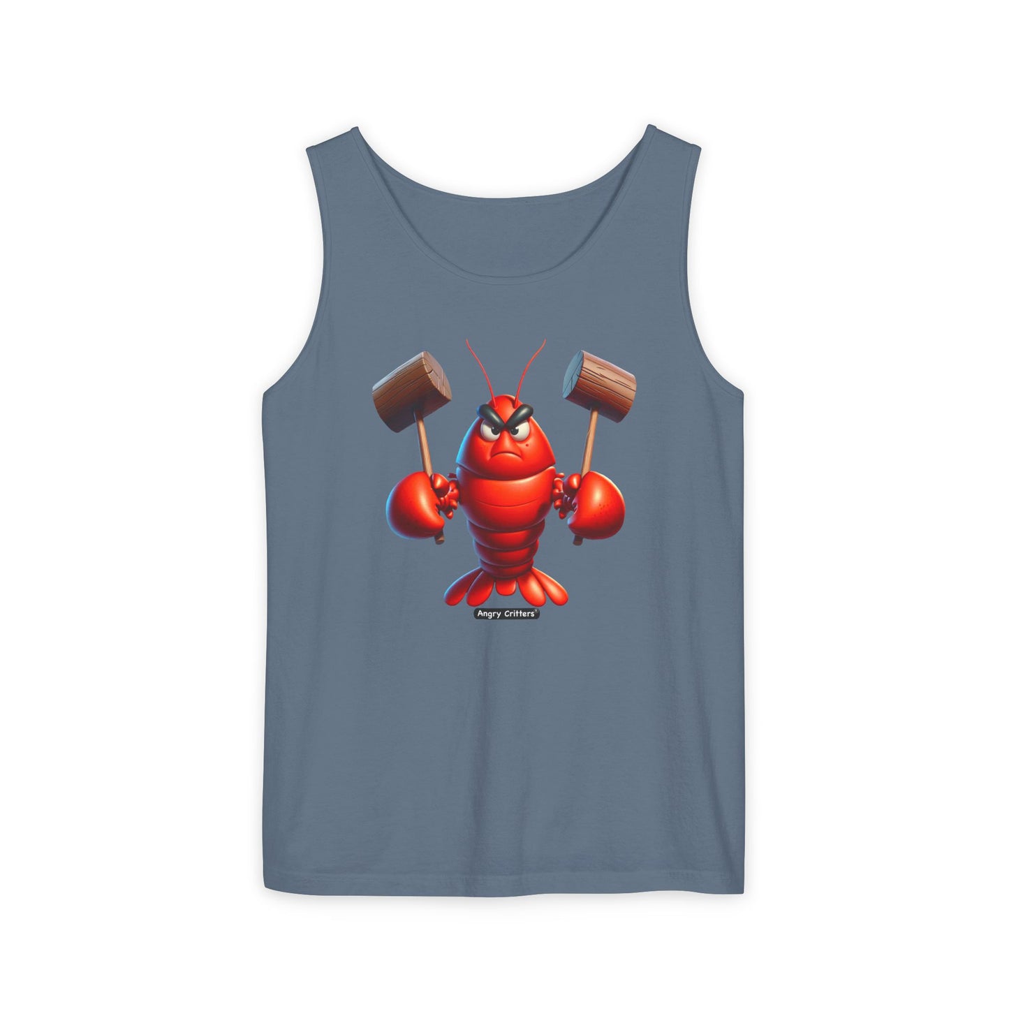 Angry Lobster Graphic Tank Top - Unisex Summer Wear