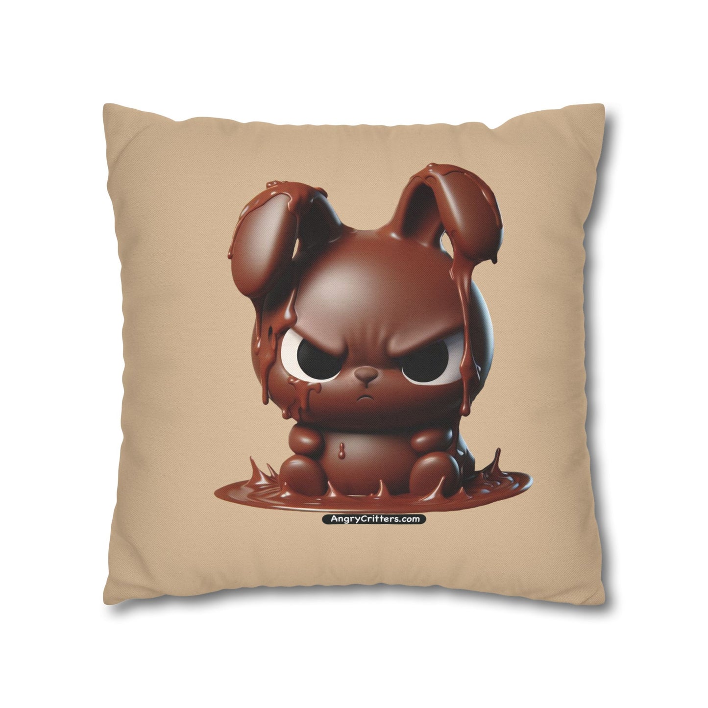 Square Pillowcase Evelyn Melting Bunny (Spun Polyester)