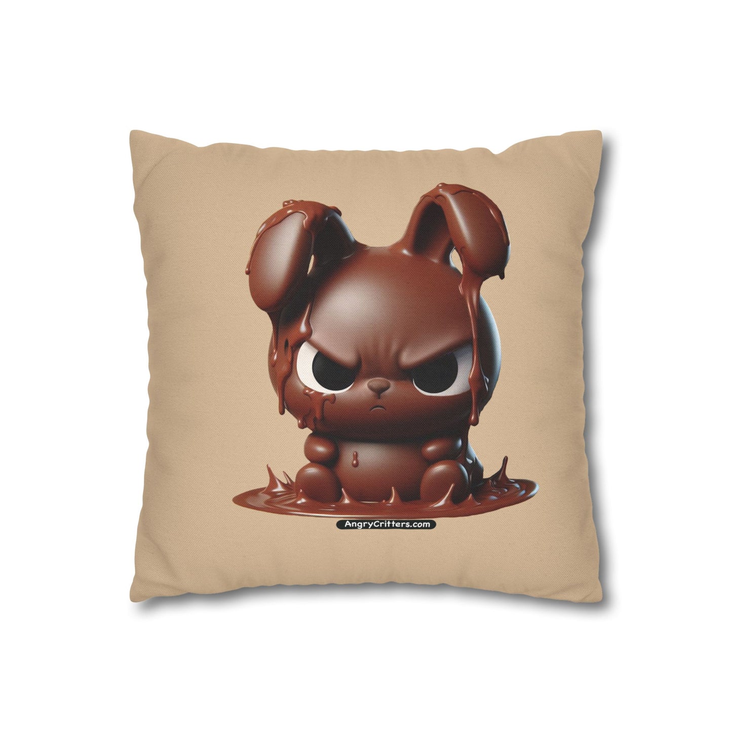 Square Pillowcase Evelyn Melting Bunny (Spun Polyester)