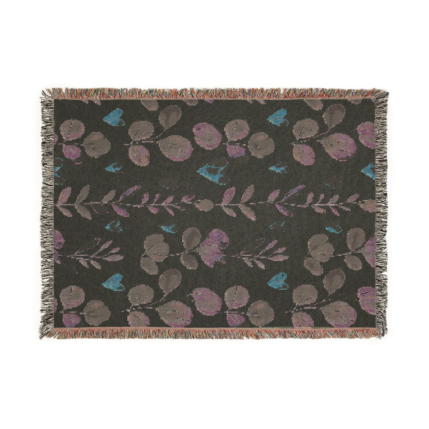 Woven Blanket - Vines & Hearts Cozy Home Decor Throw - Ideal for Valentine's Day or Anniversaries