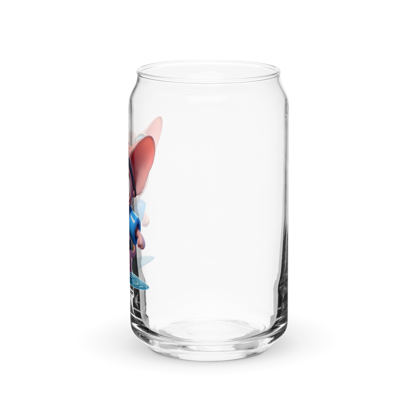 Angry Critters - Swimming Sphinx Cat, Can-shaped glass