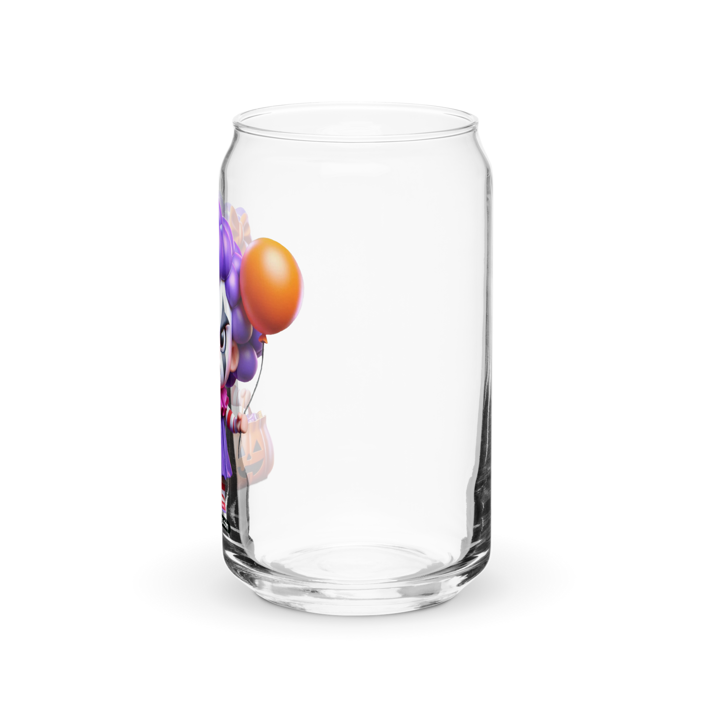 Angry Critters - Halloween Clown Purple, Can-shaped glass