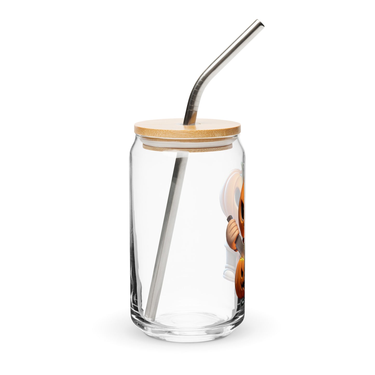 Angry Critters - Jack Carving Pumpkin, Can-shaped glass
