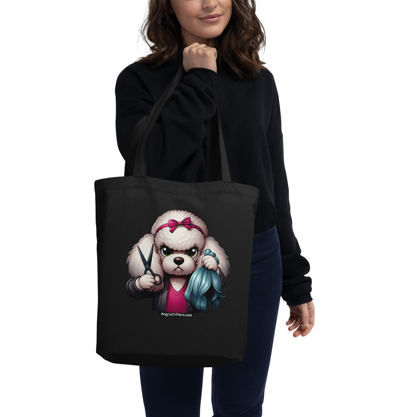 Angry Critters - Poodle Hairdresser Eco Tote Bag