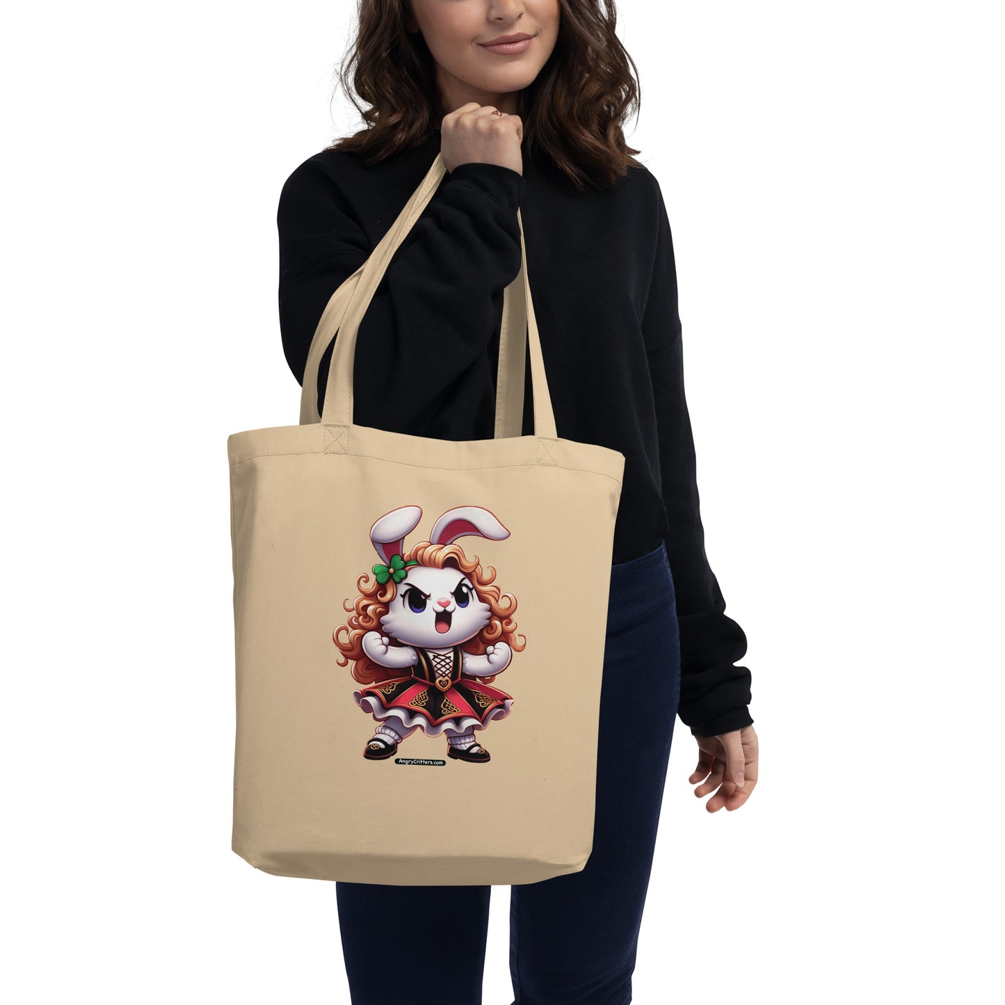 Angry Critters - Bunny Irish Dancer Eco Tote Bag
