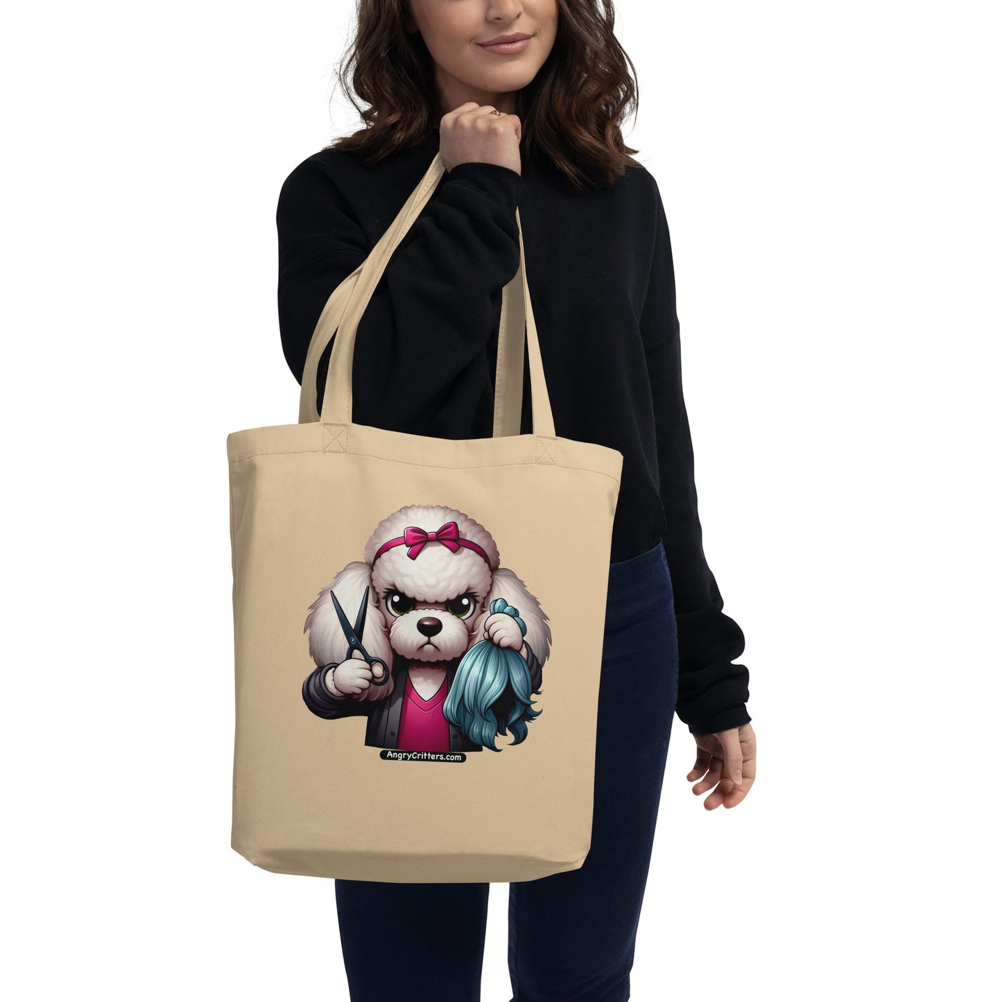 Angry Critters - Poodle Hairdresser Eco Tote Bag