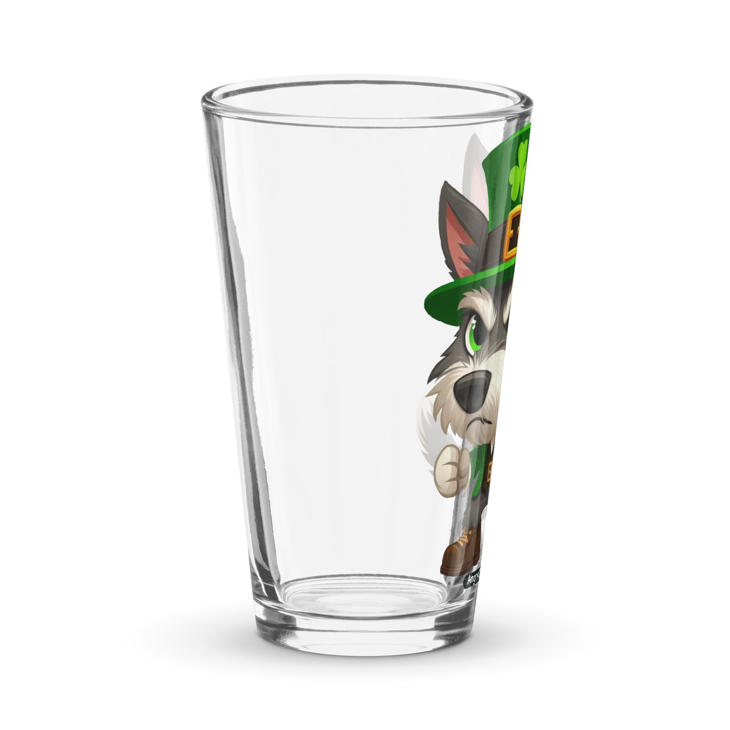 Angry Critters - Irish Wolfhound Shaker pint glass