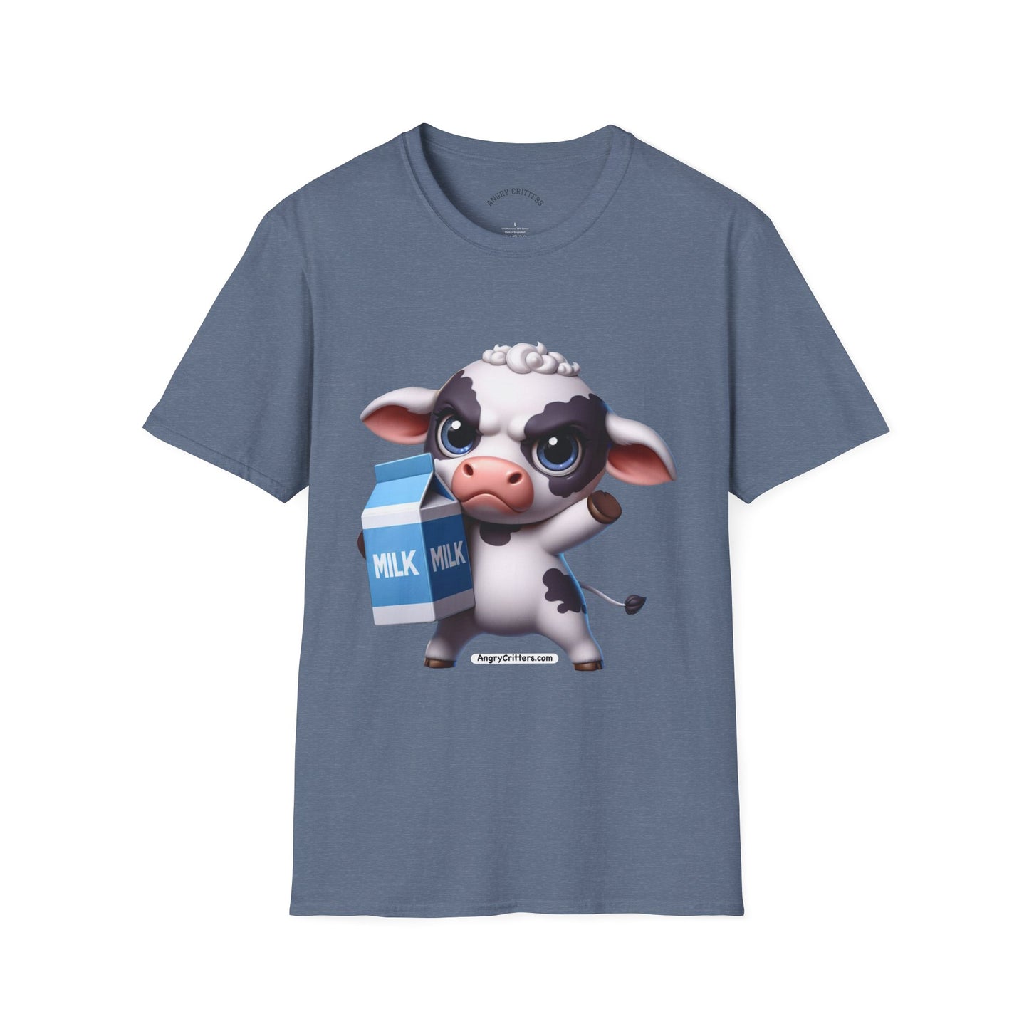 Angry Cow with Milk Carton