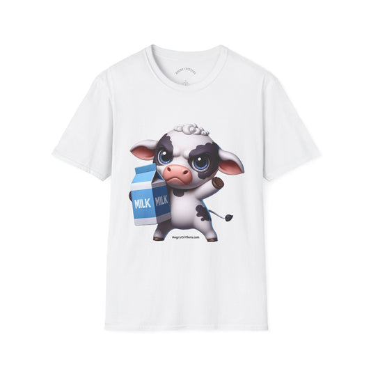 Angry Cow with Milk Carton