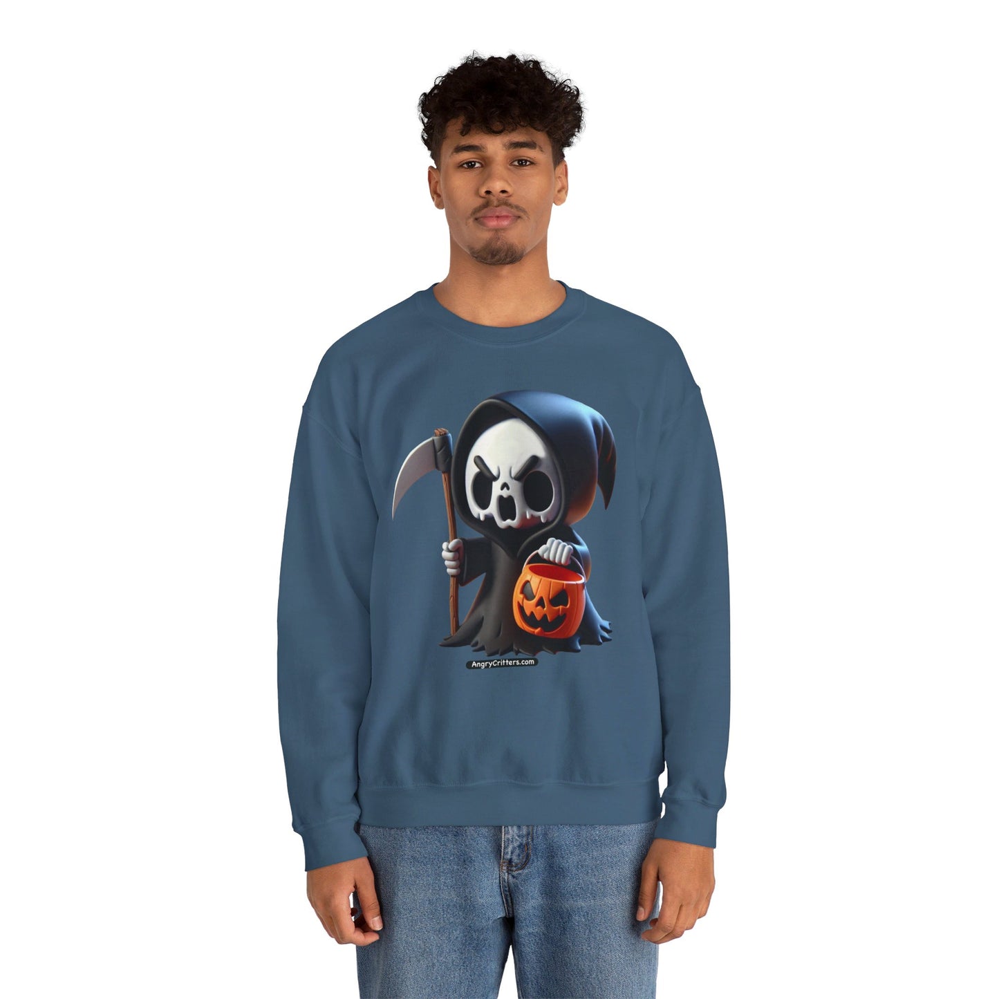 Angry Critters - Grim Reaper, Heavy Blend™ Crewneck Sweatshirt