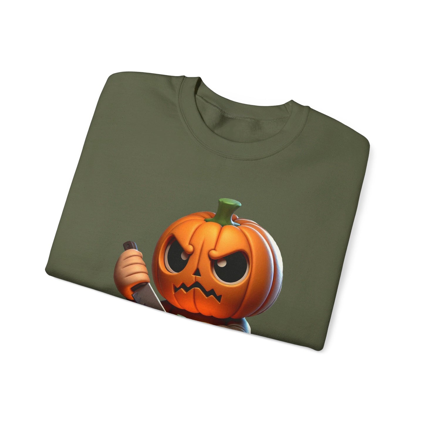 Angry Critters - Jack Carving Pumpkin, Unisex Heavy Blend™ Crewneck Sweatshirt