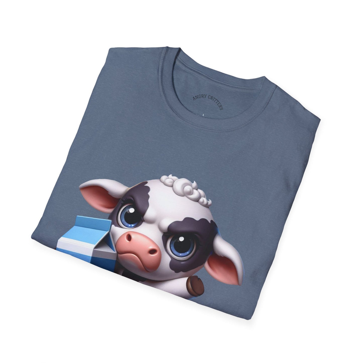 Angry Cow with Milk Carton