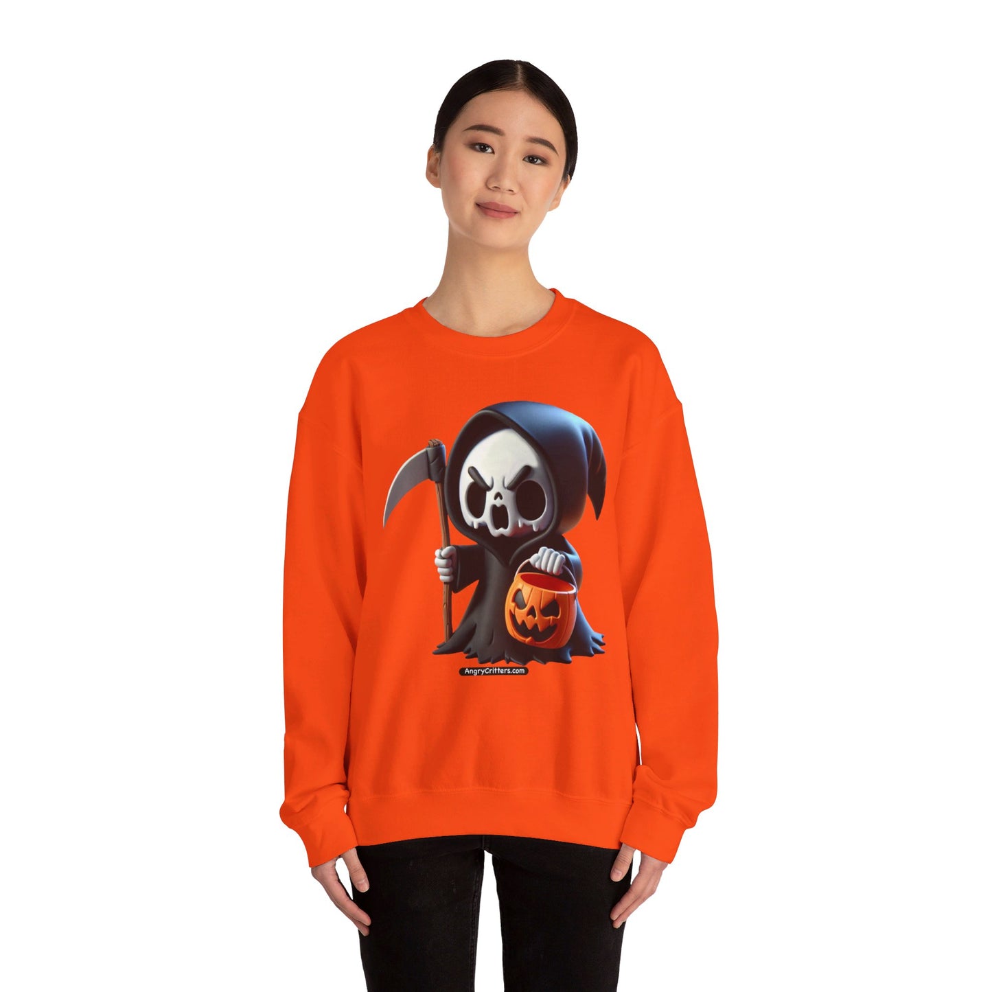 Angry Critters - Grim Reaper, Heavy Blend™ Crewneck Sweatshirt