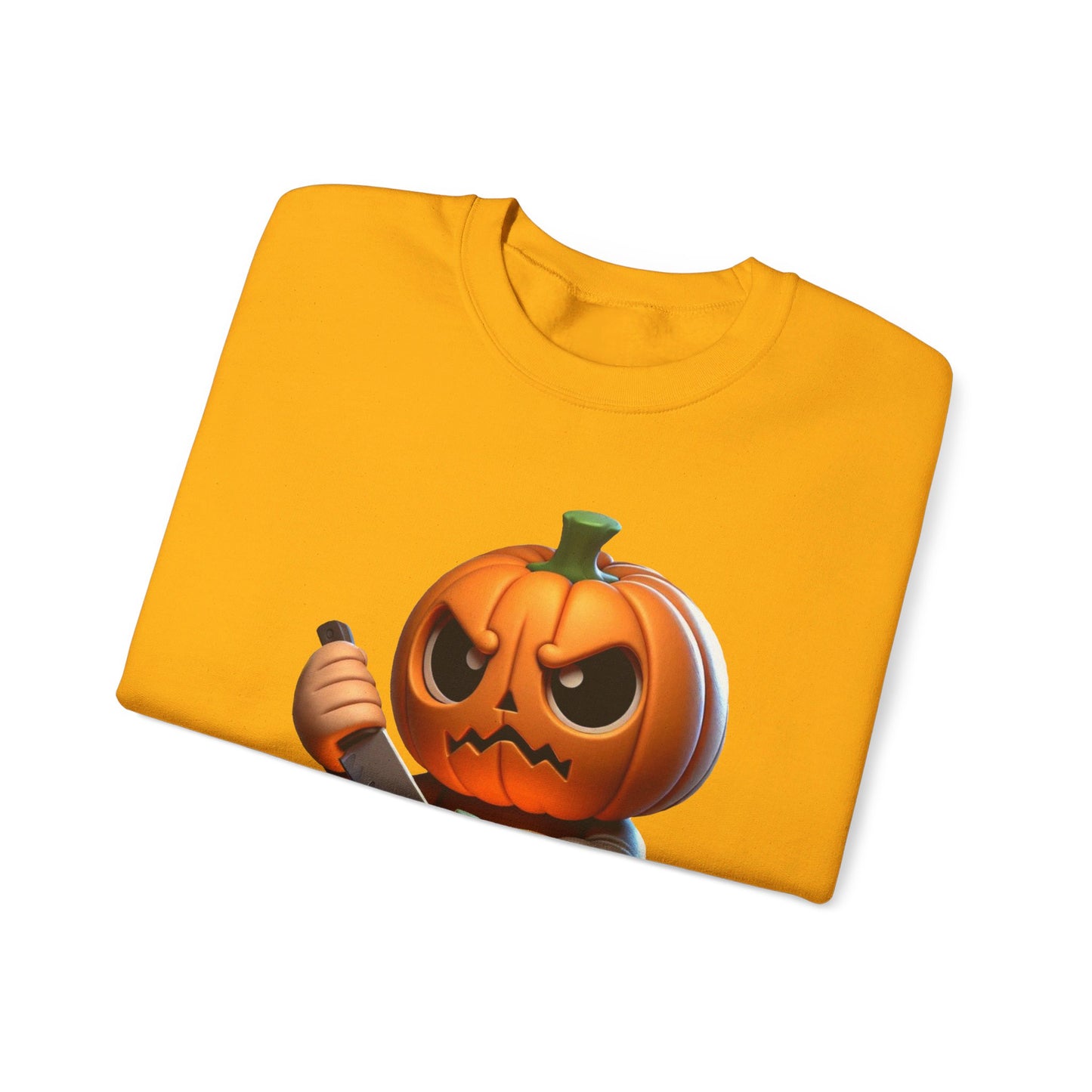 Angry Critters - Jack Carving Pumpkin, Unisex Heavy Blend™ Crewneck Sweatshirt