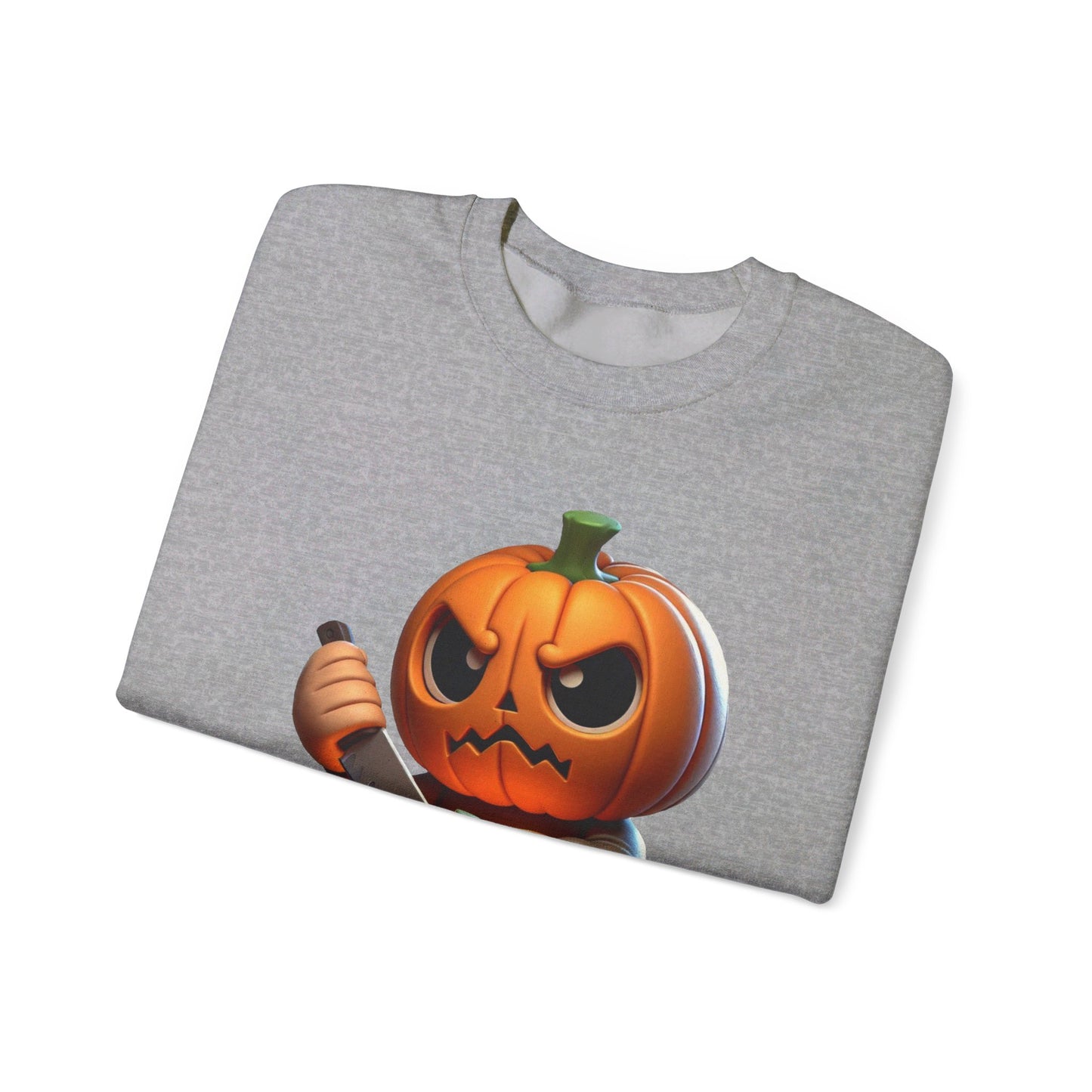 Angry Critters - Jack Carving Pumpkin, Unisex Heavy Blend™ Crewneck Sweatshirt