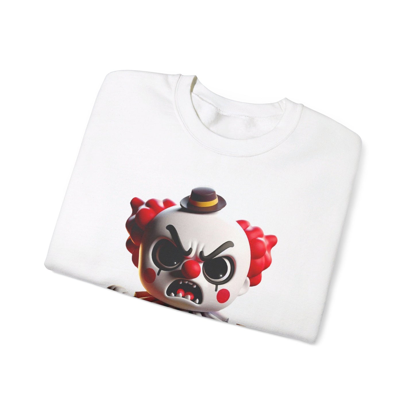 Angry Critters - Halloween Clown Red, Unisex Heavy Blend™ Crewneck Sweatshirt