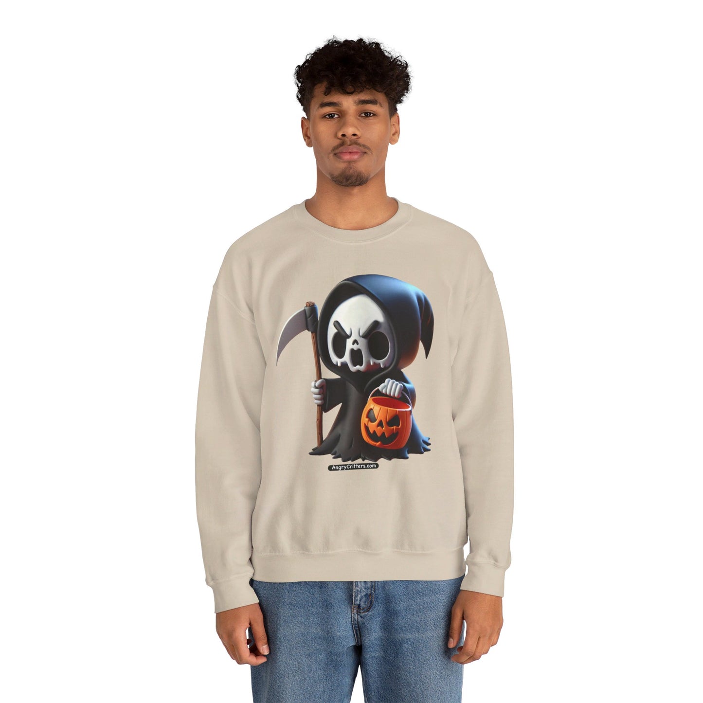 Angry Critters - Grim Reaper, Heavy Blend™ Crewneck Sweatshirt