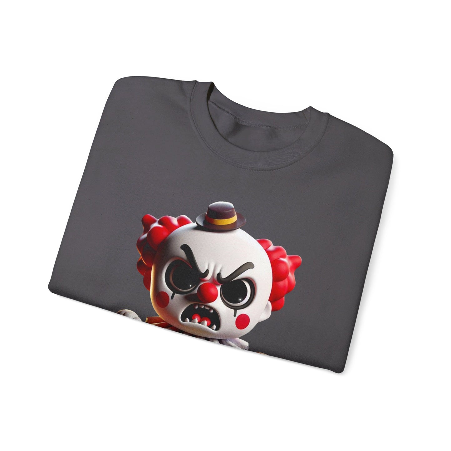 Angry Critters - Halloween Clown Red, Unisex Heavy Blend™ Crewneck Sweatshirt