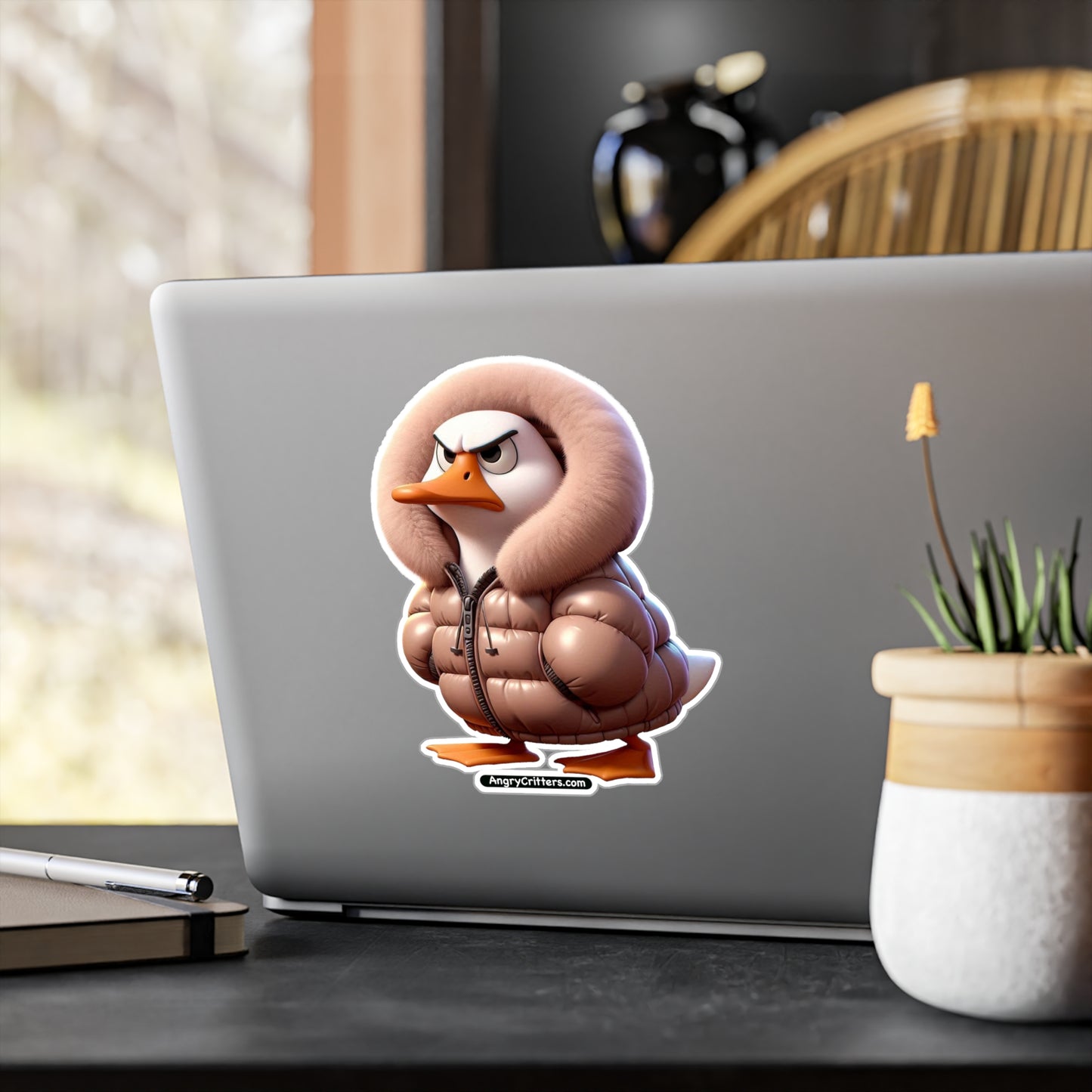 Angry Critters Quack Down, Kiss-Cut Vinyl Decals