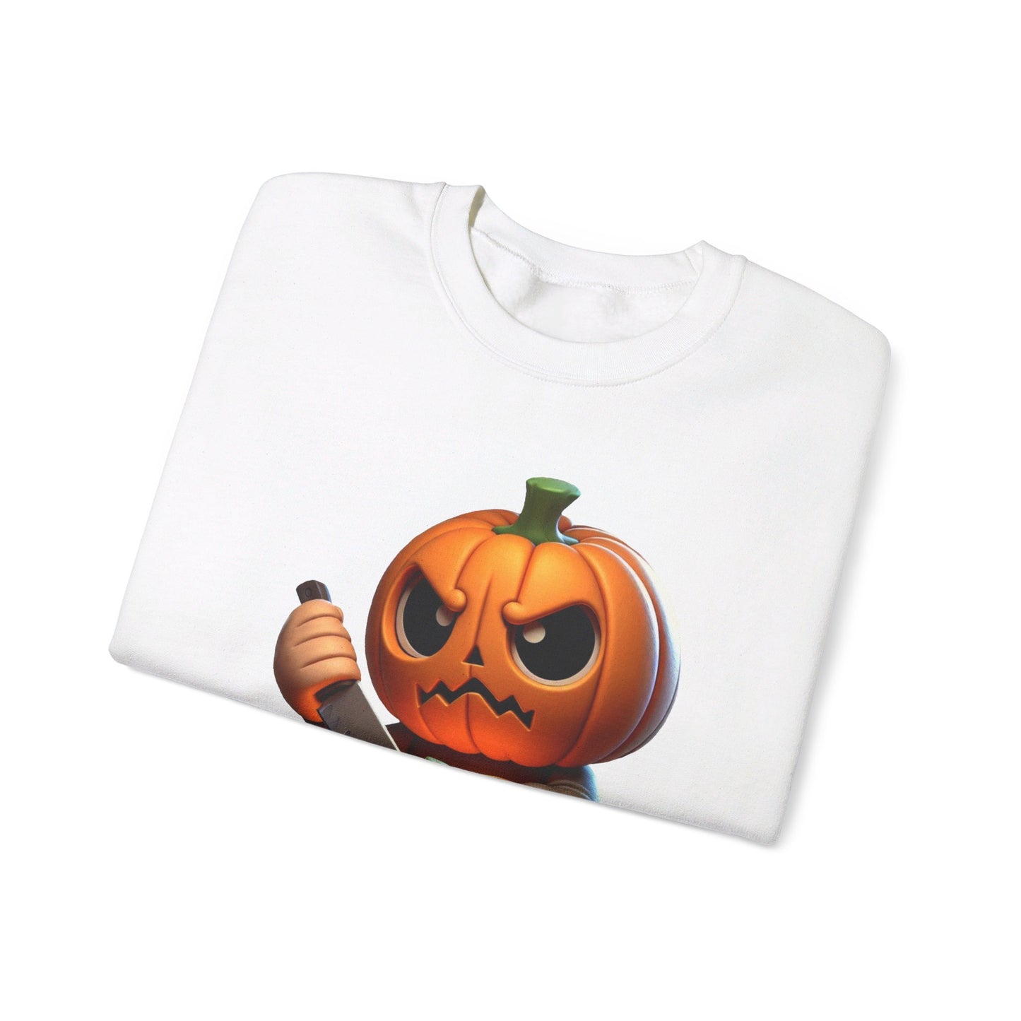 Angry Critters - Jack Carving Pumpkin, Unisex Heavy Blend™ Crewneck Sweatshirt