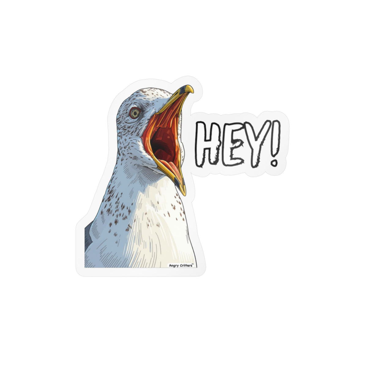 Hey Seagull Kiss-Cut Vinyl Decals