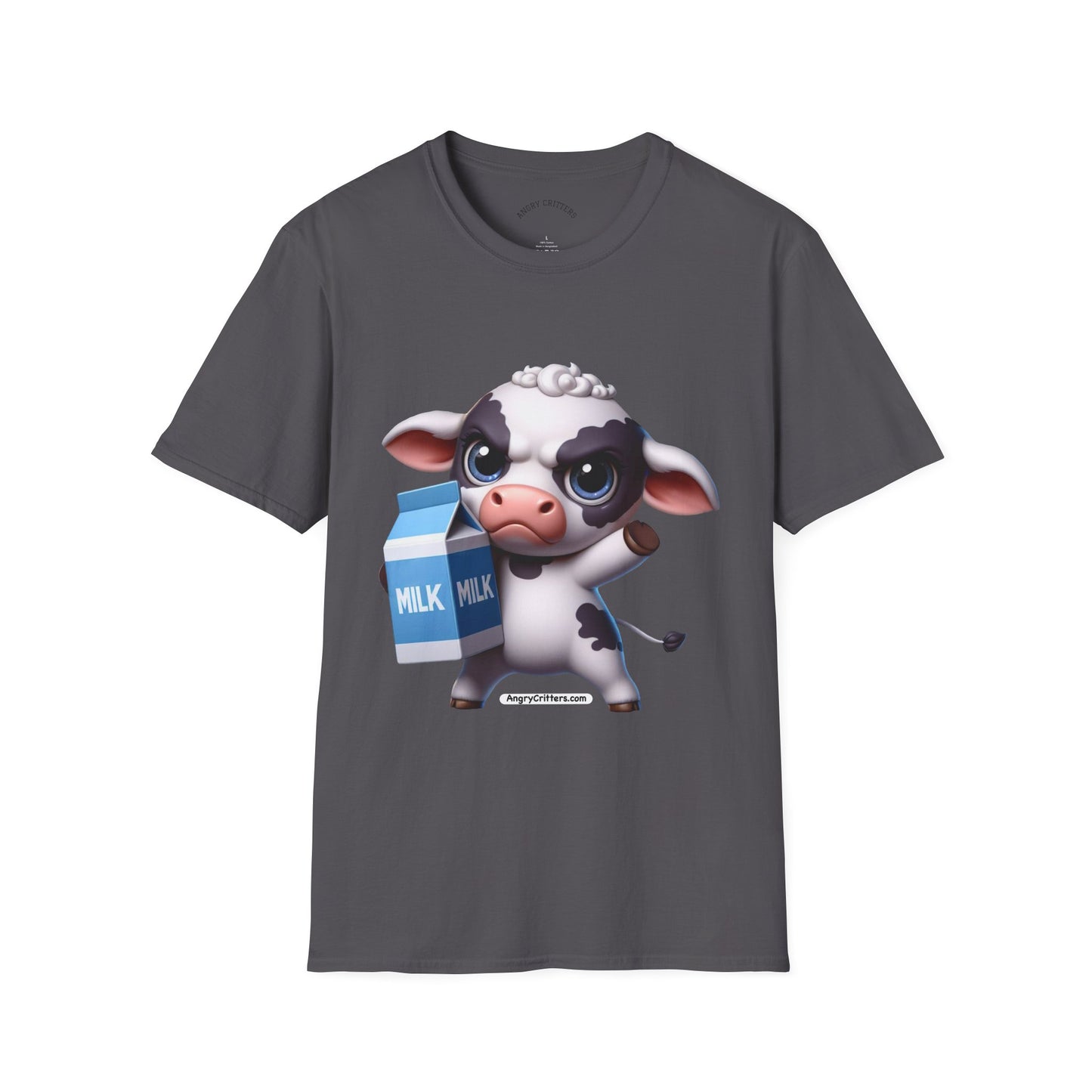 Angry Cow with Milk Carton