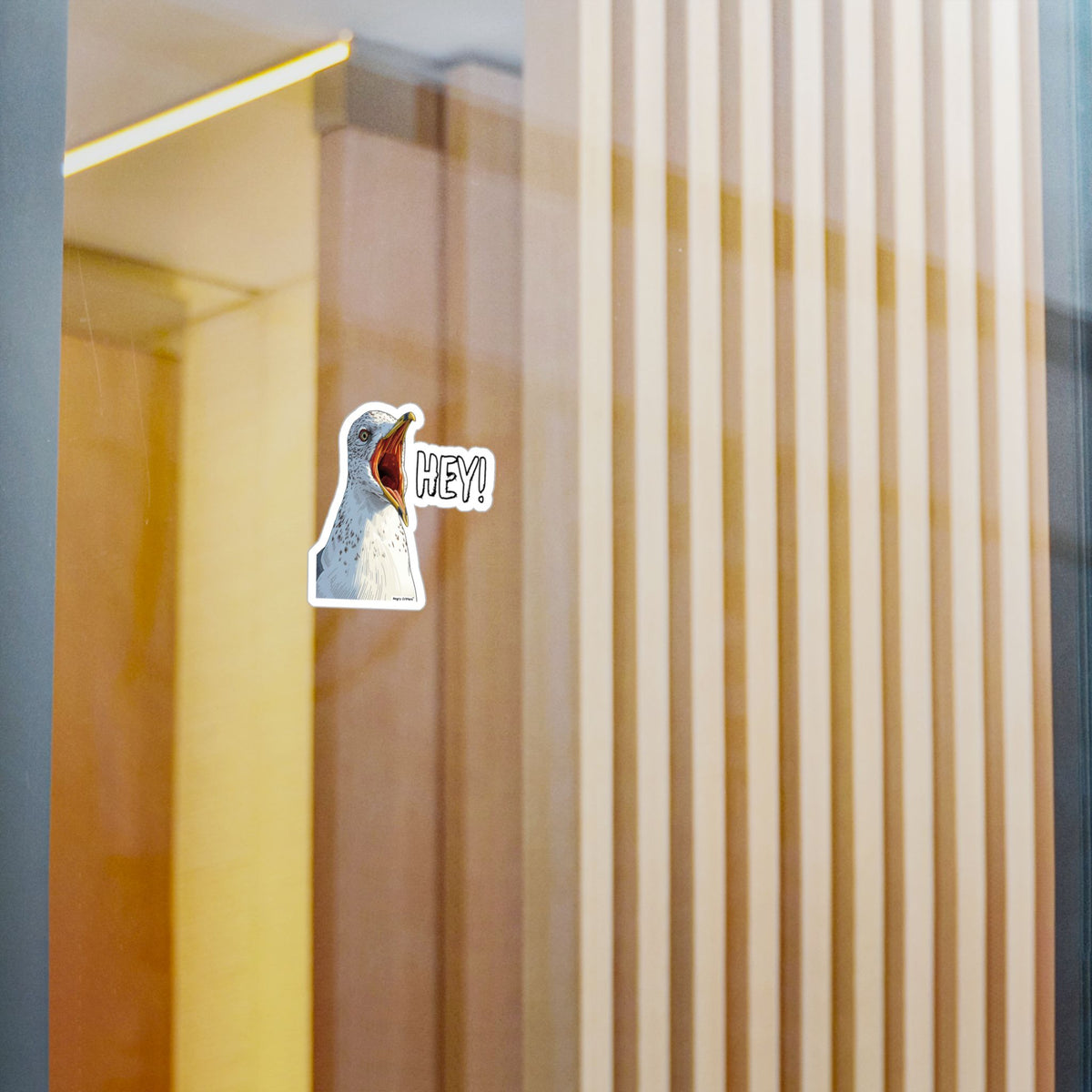 Hey Seagull Kiss-Cut Vinyl Decals