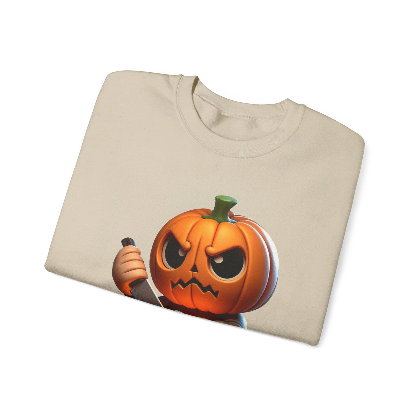 Angry Critters - Jack Carving Pumpkin, Unisex Heavy Blend™ Crewneck Sweatshirt