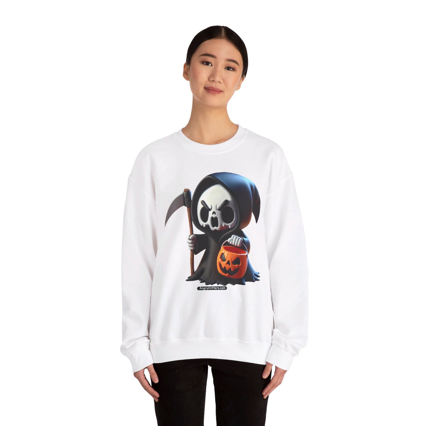 Angry Critters - Grim Reaper, Heavy Blend™ Crewneck Sweatshirt