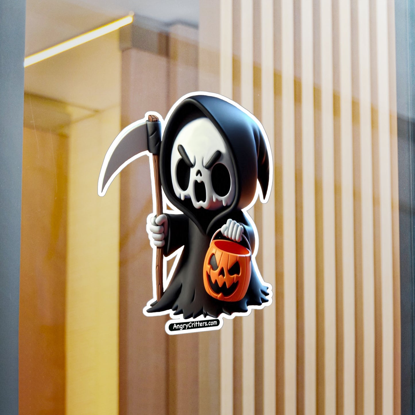 Angry Critters - Grim Reaper, Kiss-Cut Vinyl Decals