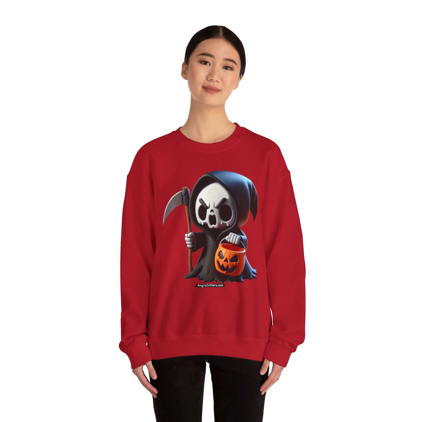 Angry Critters - Grim Reaper, Heavy Blend™ Crewneck Sweatshirt