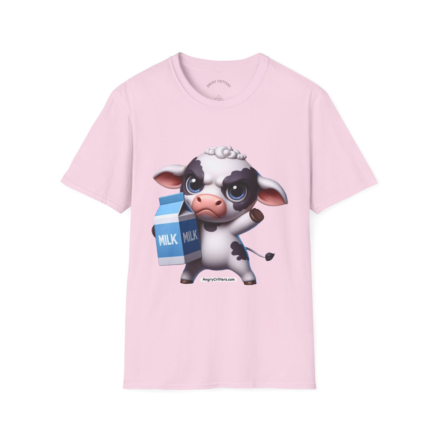 Angry Cow with Milk Carton