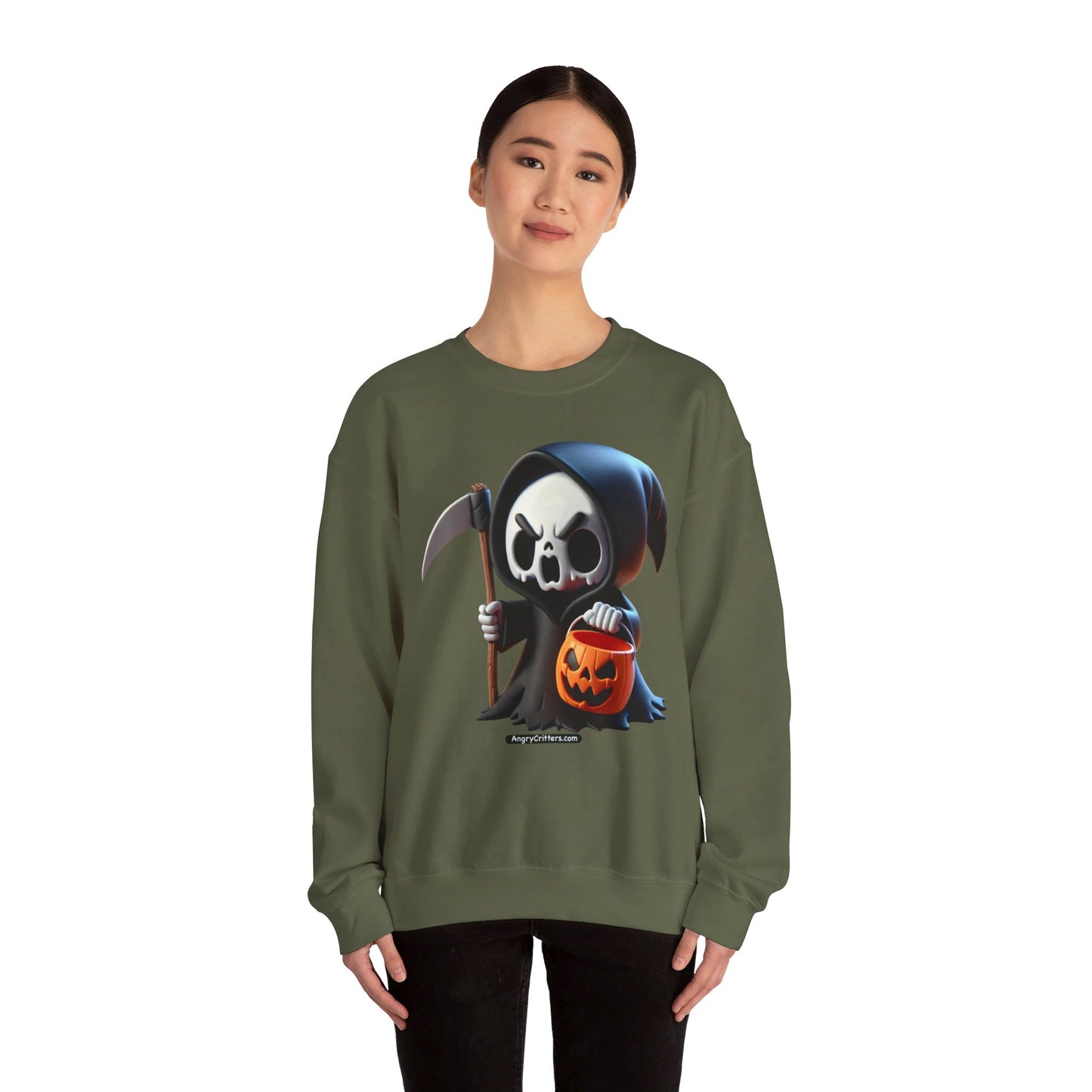 Angry Critters - Grim Reaper, Heavy Blend™ Crewneck Sweatshirt