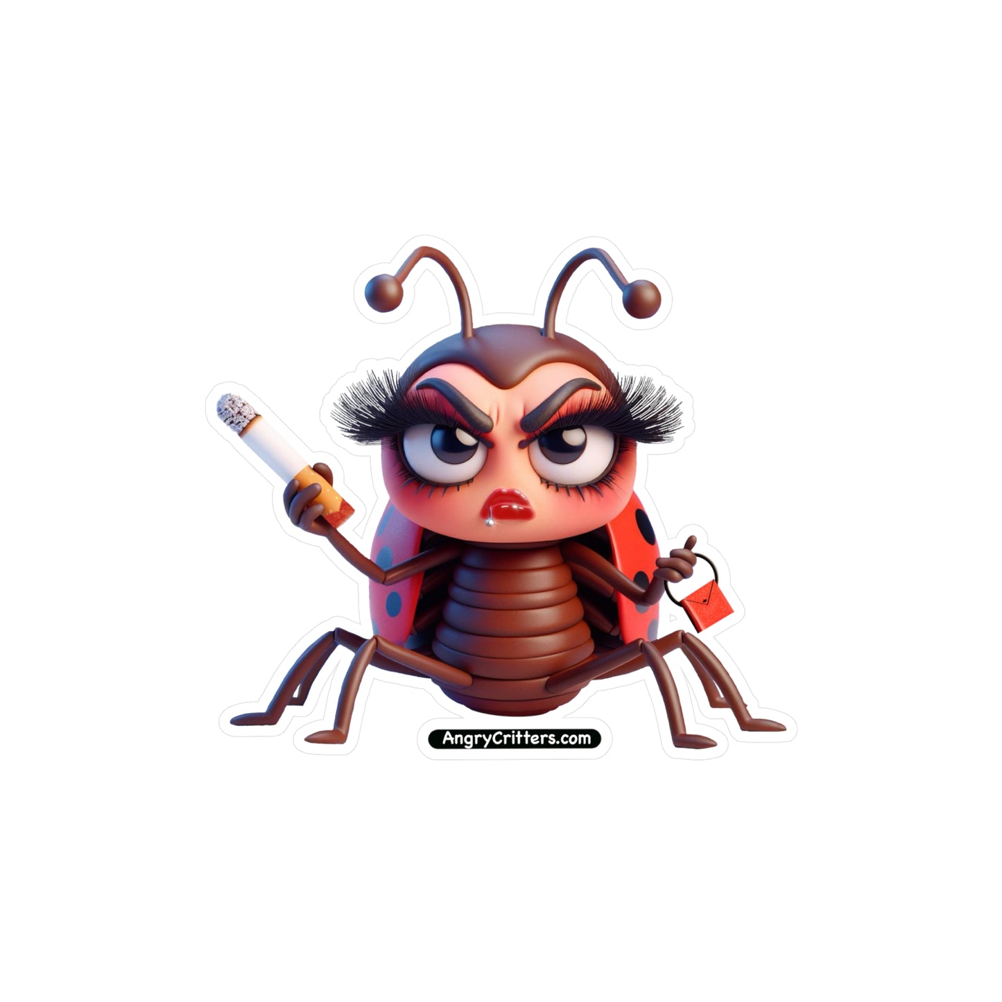 Angry Critters - That’s No Ladybug, Kiss-Cut Vinyl Decals