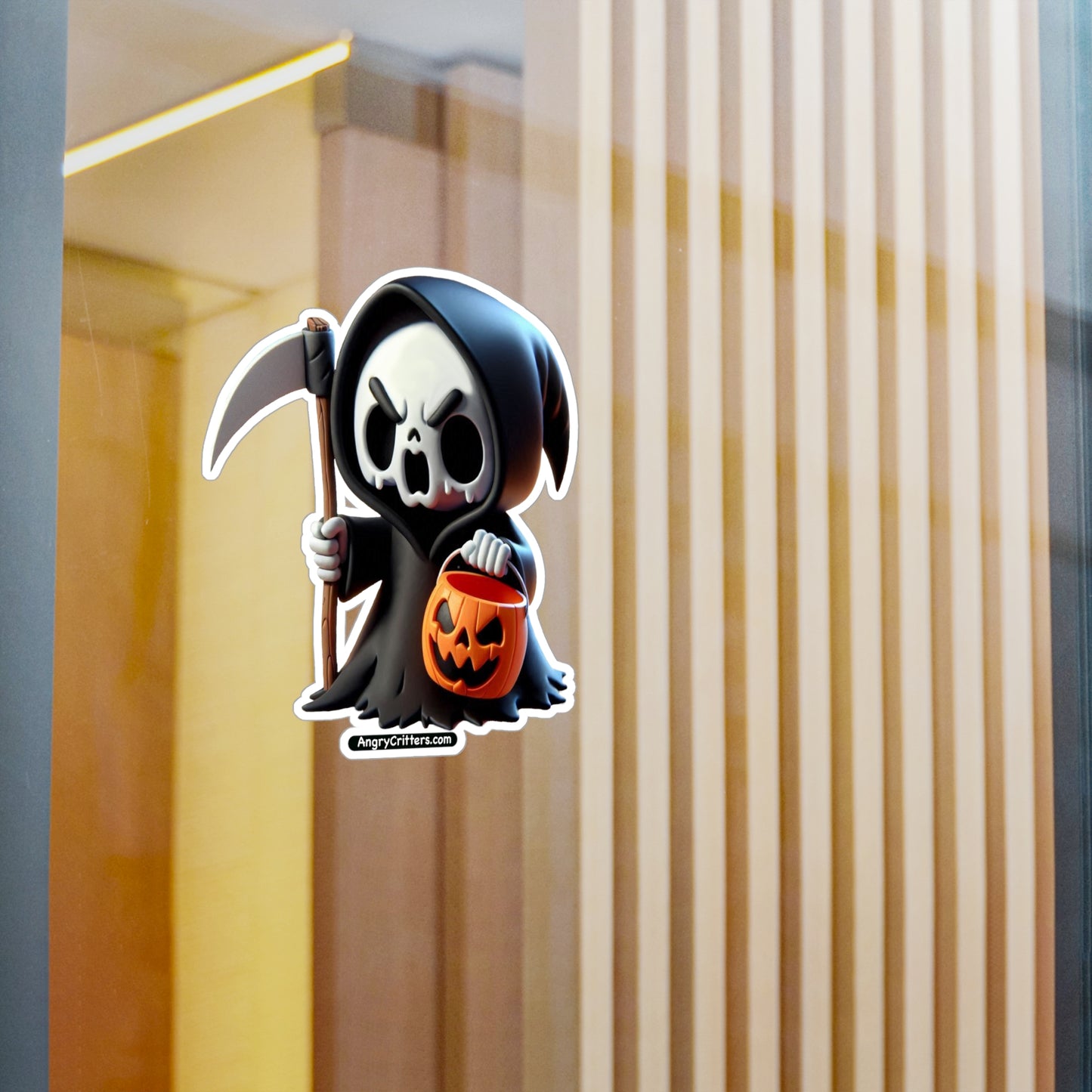 Angry Critters - Grim Reaper, Kiss-Cut Vinyl Decals